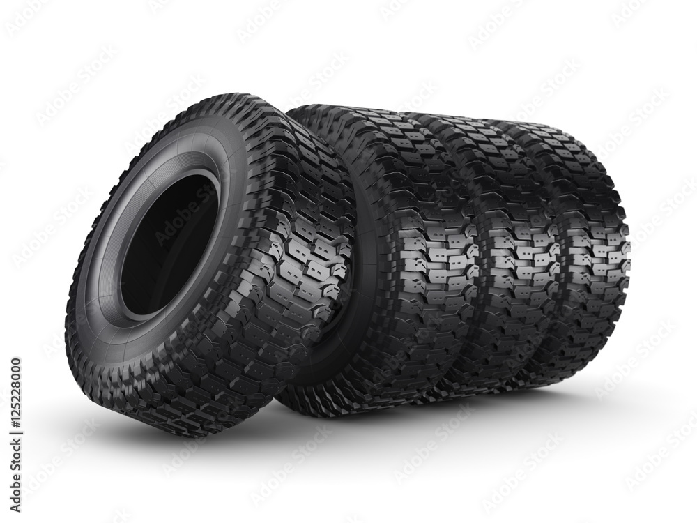 3D rendering truck tires