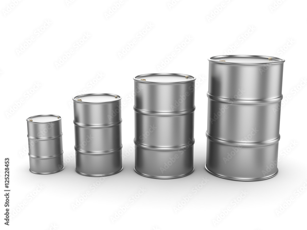 3D rendering aluminum barrel 3D rendering aluminum barrel