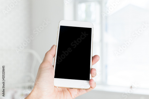 mobile, smartphone with black blank screen