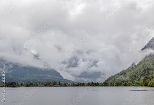 View of Hallstatt lake, Austria