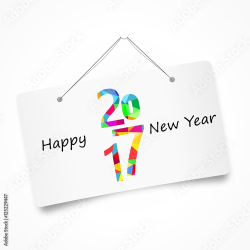 2017 merry christmas and  happy new year pannel