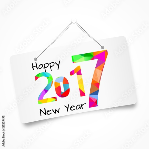 2017 merry christmas and  happy new year pannel