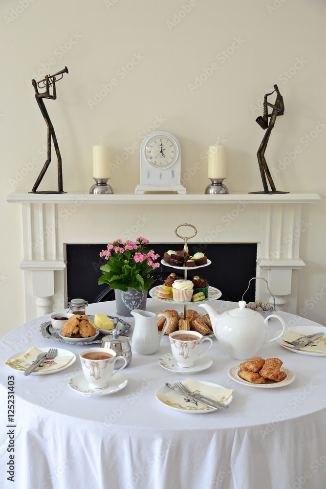 English Tea Tradition. Five-o'clock tea. British Afternoon Tea English Tea Tradition. Five-o'clock tea. British Afternoon Tea