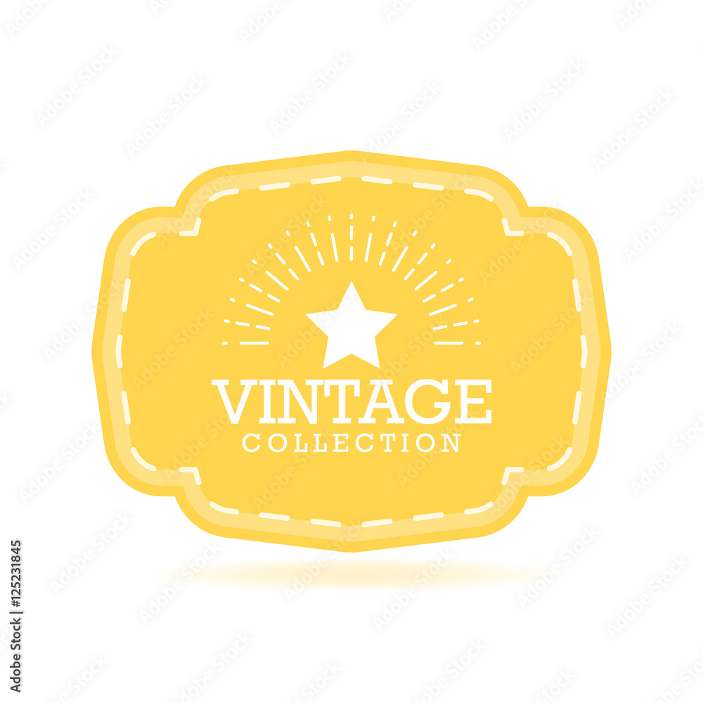 Vintage label design vector illustration. Template for you logo ...