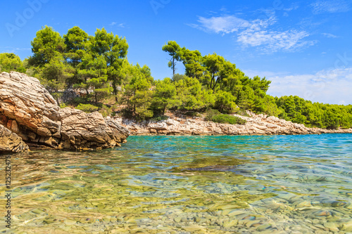 Beautiful adriatic rocky coastline
