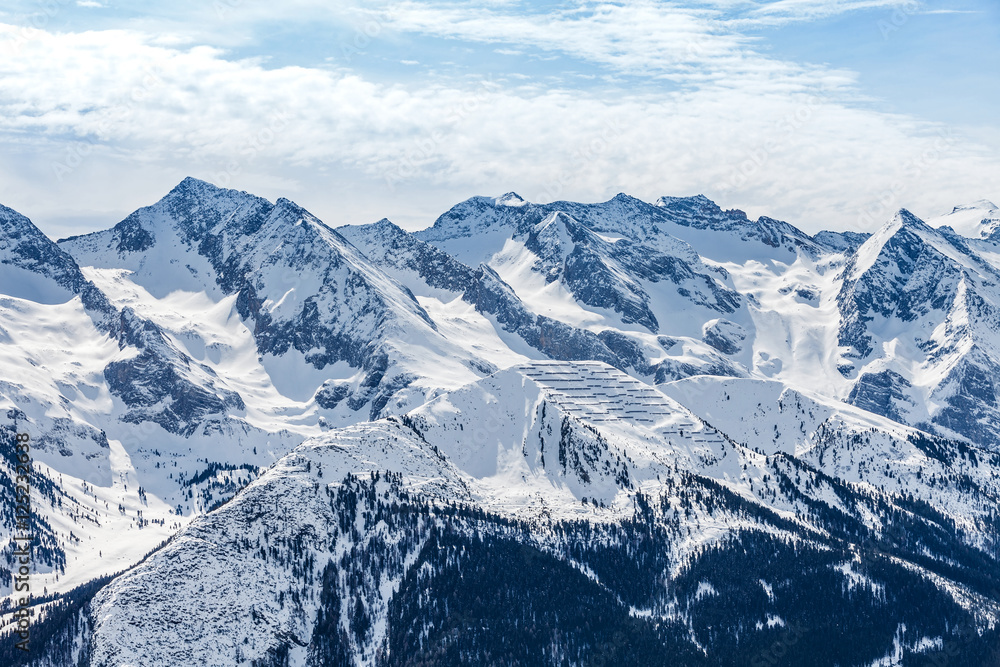 Winter landscape in Alps