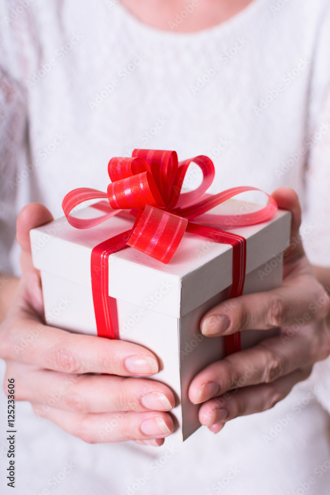 christmas gift in hand christmas gift in hand