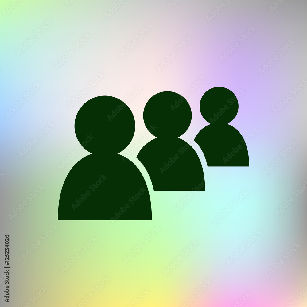 Add new user account flat icon for apps Add new user account flat icon for apps