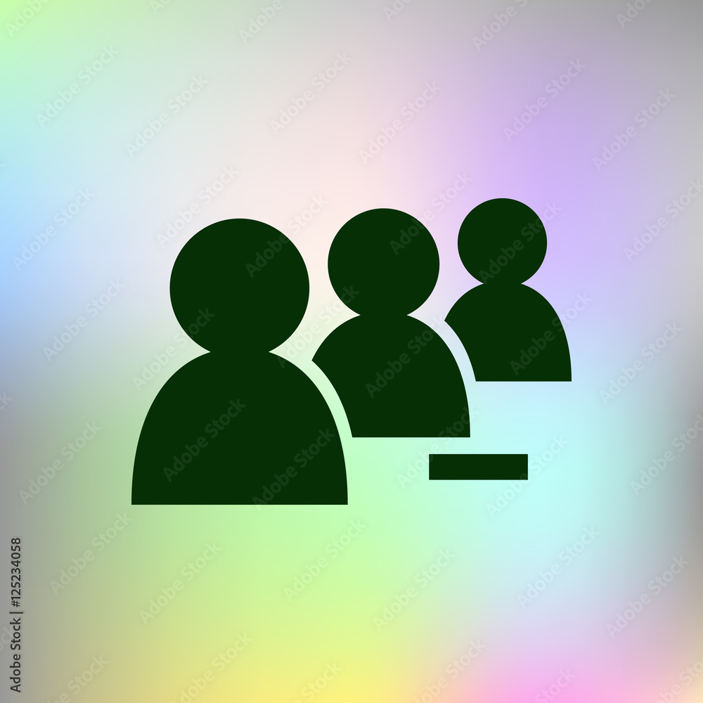 Add new user account flat icon for apps Add new user account flat icon for apps