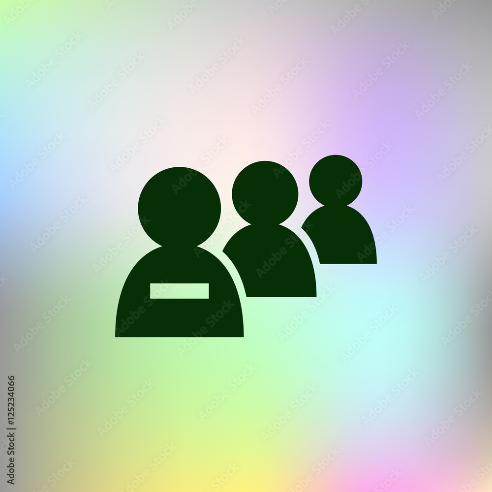 Add new user account flat icon for apps Add new user account flat icon for apps