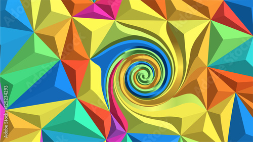 Abstract polygonal vector background - digitally generated image