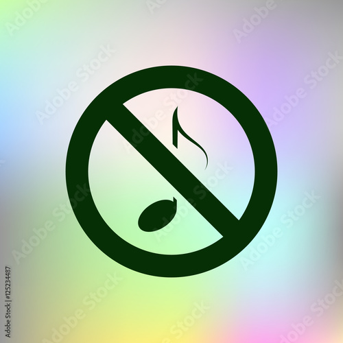 No music sign