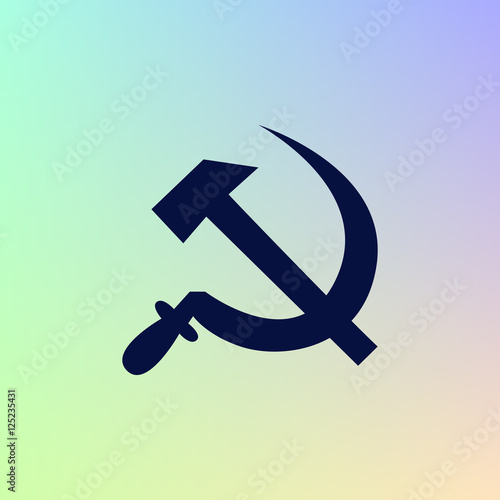 Hammer and sickle vector illustration