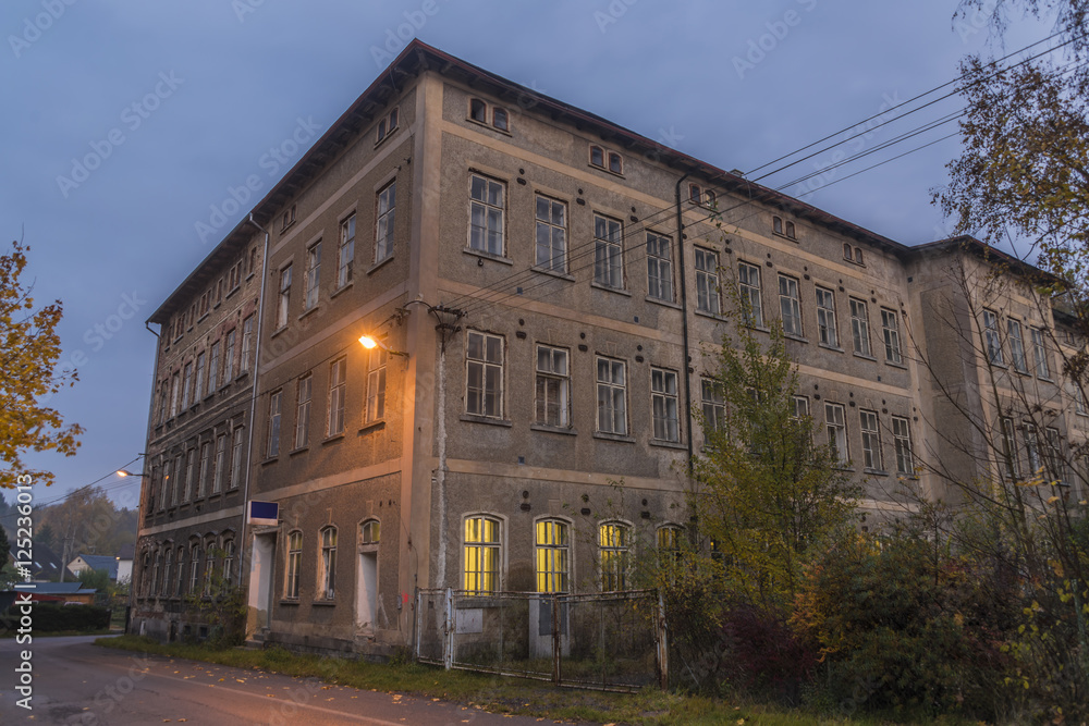 Krasna Lipa town in north Bohemia