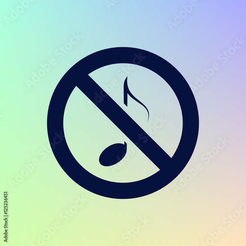 No music sign