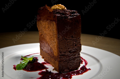 sweet chocolate cake