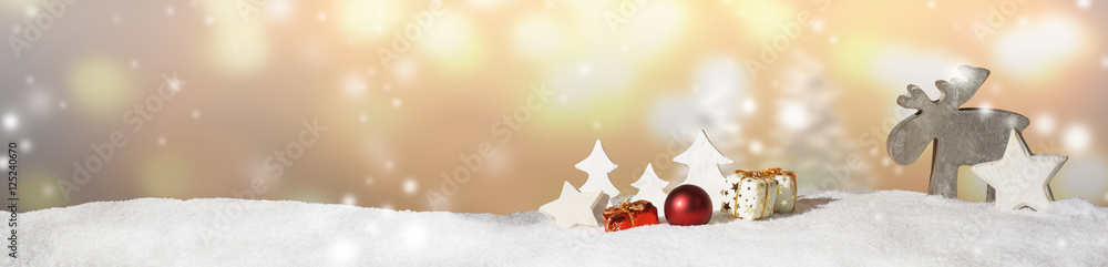 Weihnachten Banner Panorama Hintergrund