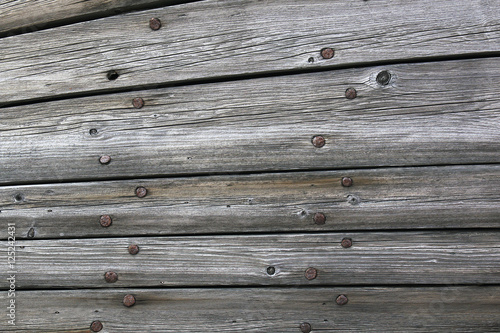 old wooden boards with nails