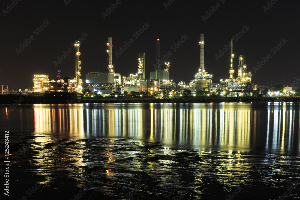 Bangchak Petroleum's oil refinery, beside the Chao Phraya River, Phra Khanong District, Bangkok, Thailand Bangchak Petroleum's oil refinery, beside the Chao Phraya River, Phra Khanong District, Bangkok, Thailand