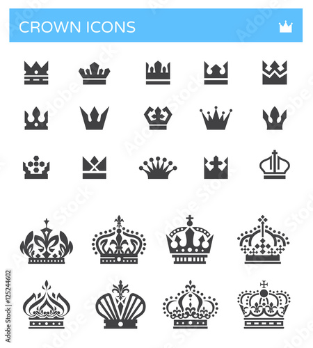 Crown Icons set