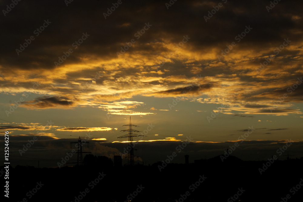 Sonnenaufgang über Oberhausen