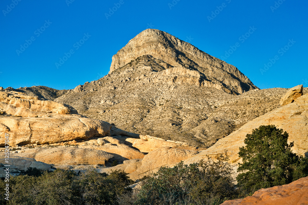 Fototapeta premium Mount in desert of southern Nevada at Red Rock Canyon, USA