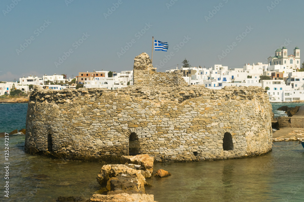 Kastelli castle of Paros island in Greece.
