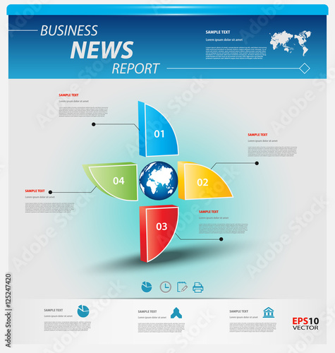 Business infographic template