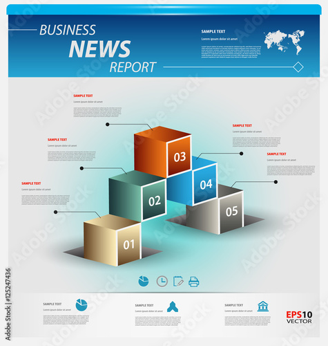 Business infographic template