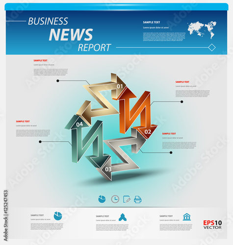 Business infographic template