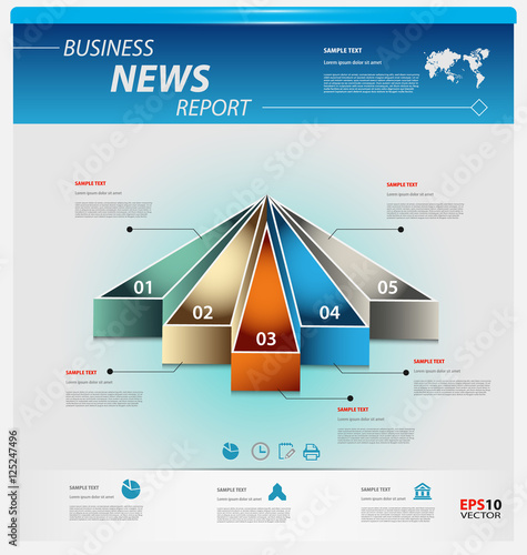 Business infographic template