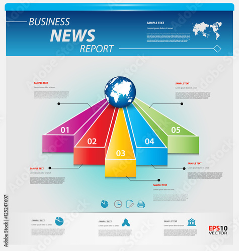 Business infographic template