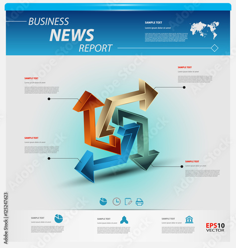 Business infographic template
