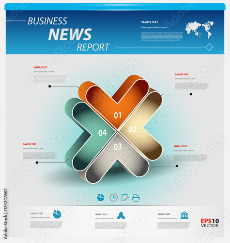 Business infographic template