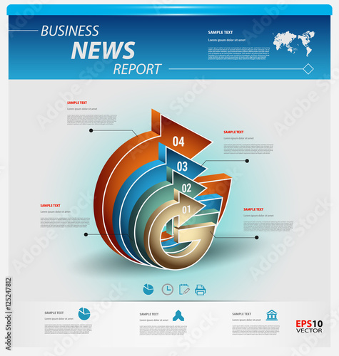 Business infographic template