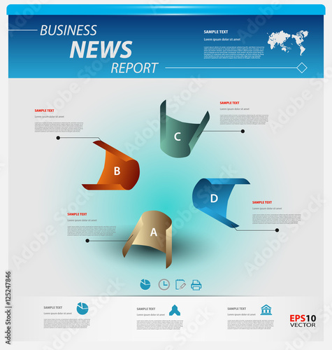 Business infographic template
