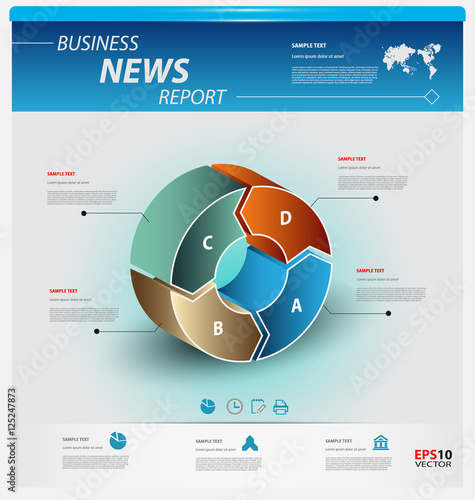 Business infographic template