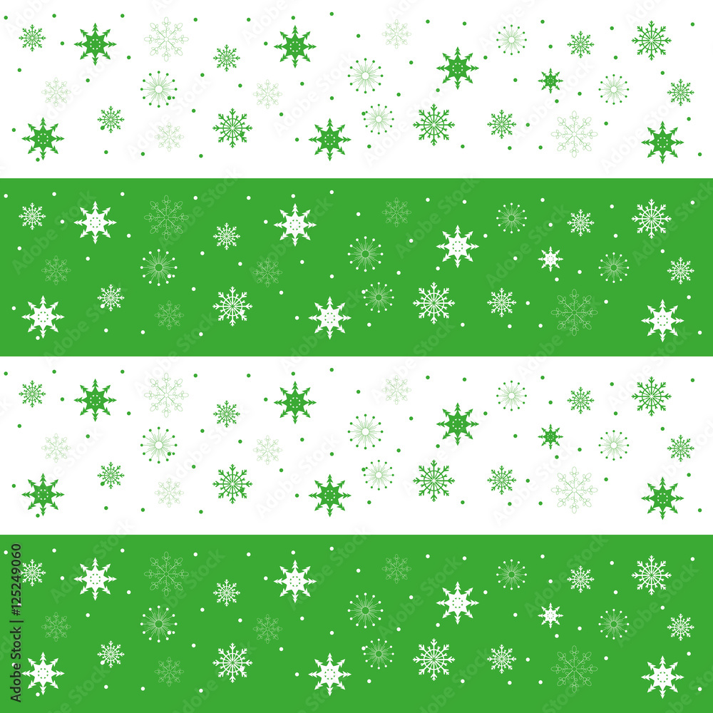 Christmas seamless pattern of snowflakes, beautiful illustrations