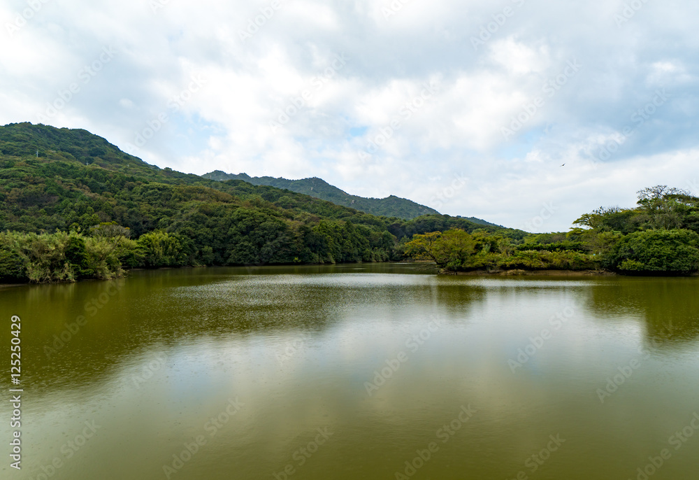 糸島の溜池　池