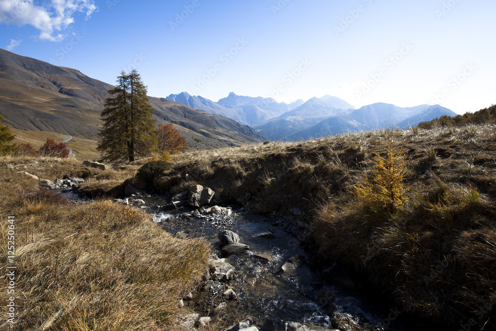 ruisseau dans les montagnes