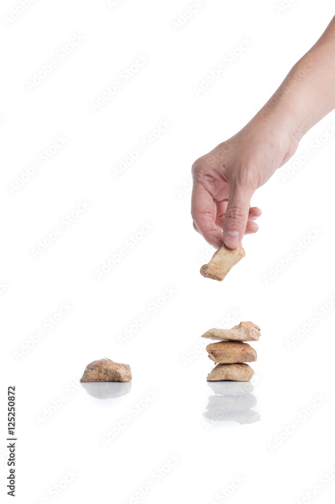 Φωτογραφία hand with healthy dog treat, dried freeze dog food