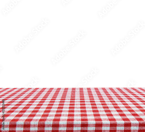 Empty table isolated on white background - use for your photomontage or product display