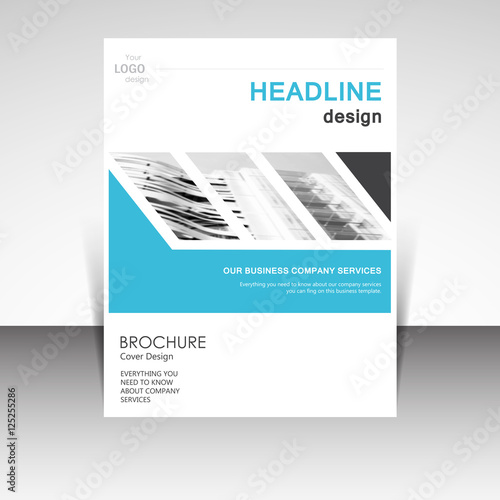 Business annual report brochure design vector illustration. Business presentation, poster, cover, booklet, banner, leaflet, flyer, newsletter, magazine, publication, landing page layout template