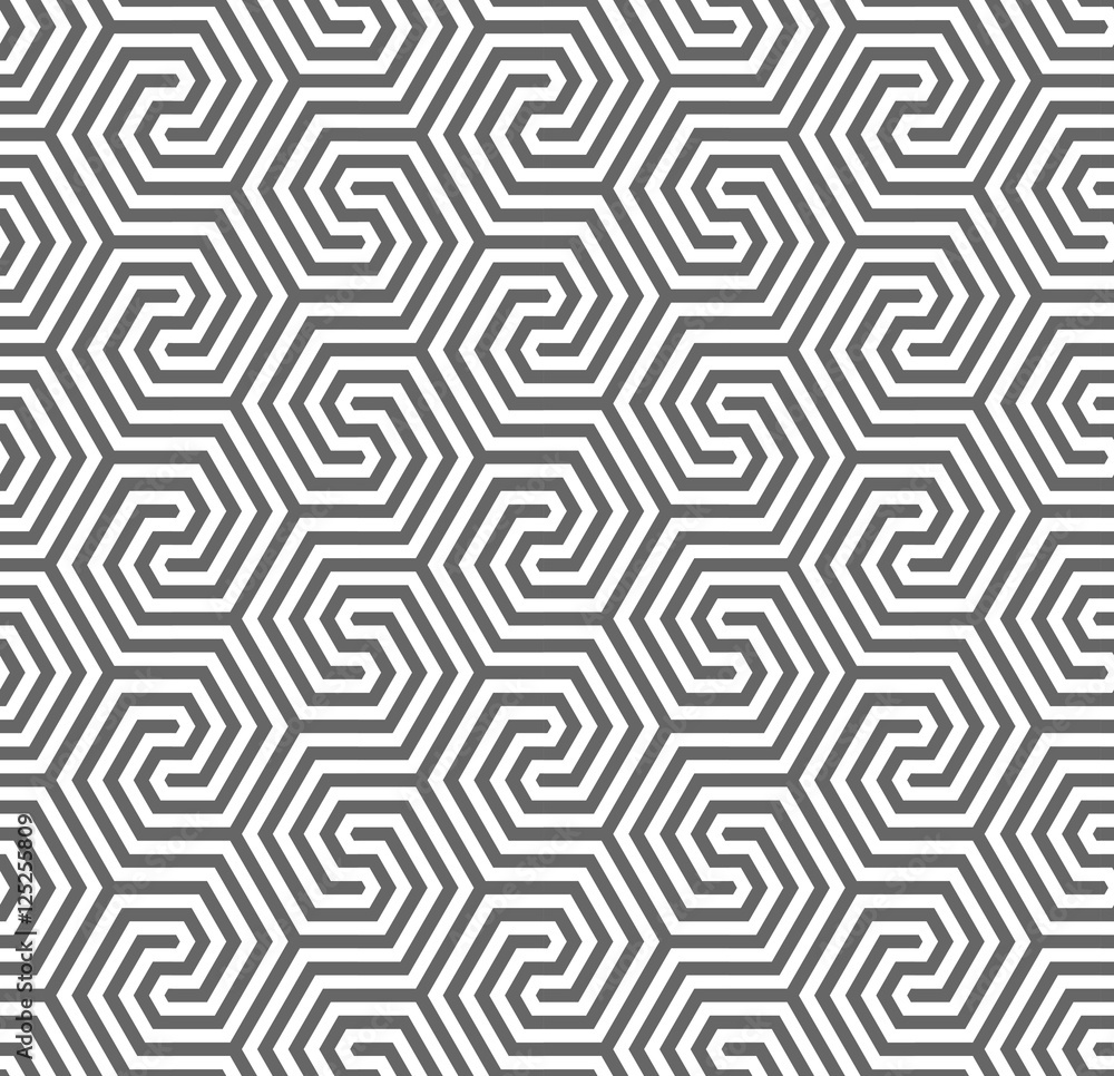 Vector seamless pattern. Modern stylish texture. Repeating geometric pattern with hexagonal tiles. Vector seamless pattern. Modern stylish texture. Repeating geometric pattern with hexagonal tiles.