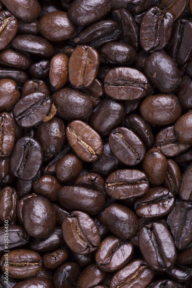 Fotografie French roast coffee beans