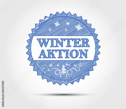 Winteraktion vector design photo