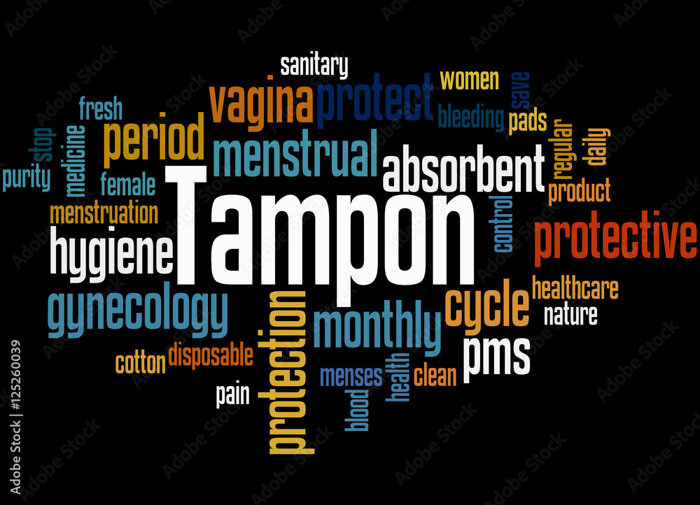 Tampon, word cloud concept 7 Stock Illustration Adobe Stock