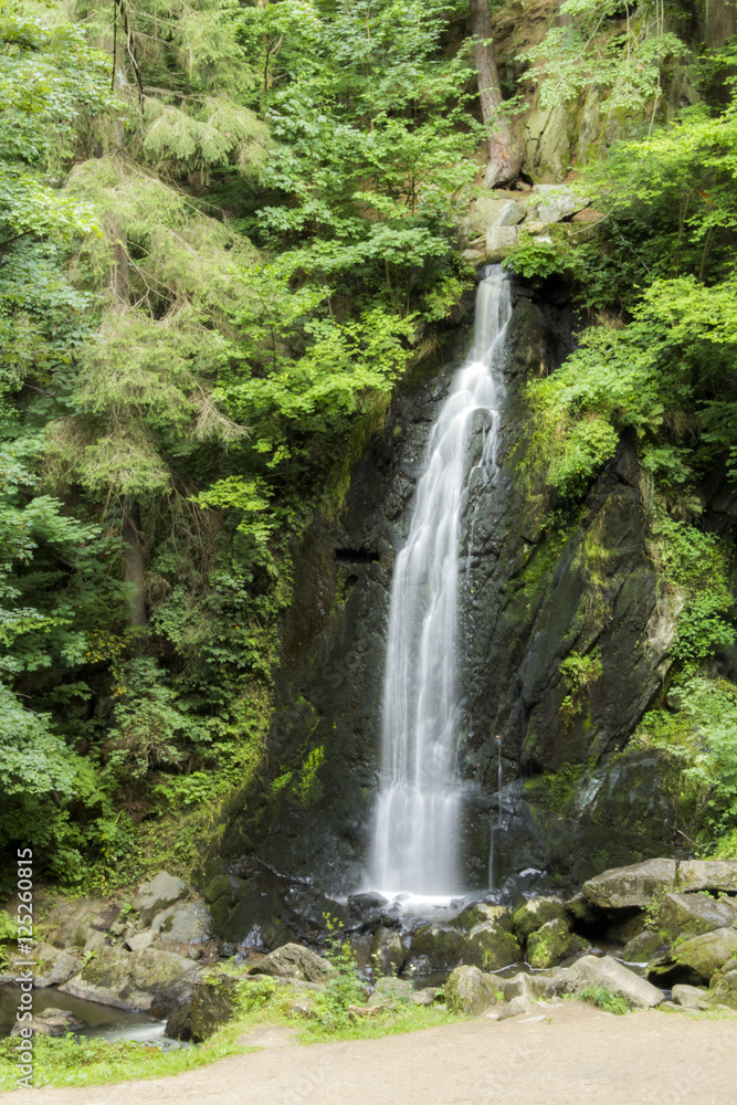 Waterfall in Teressa valley Waterfall in Teressa valley