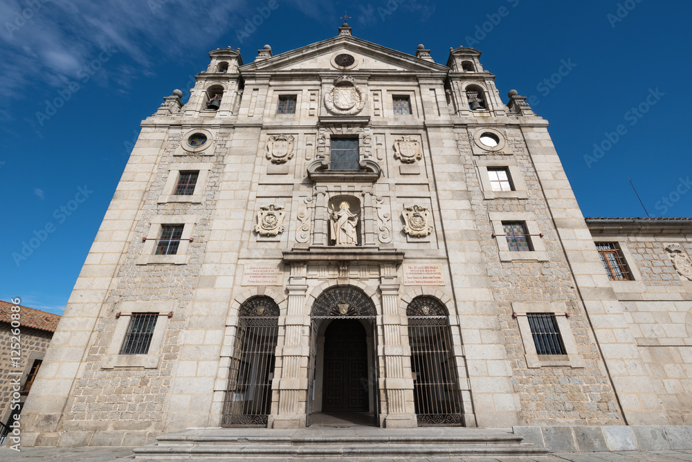 Famous convent Santa teresa de Jesus in Avila, Spain.