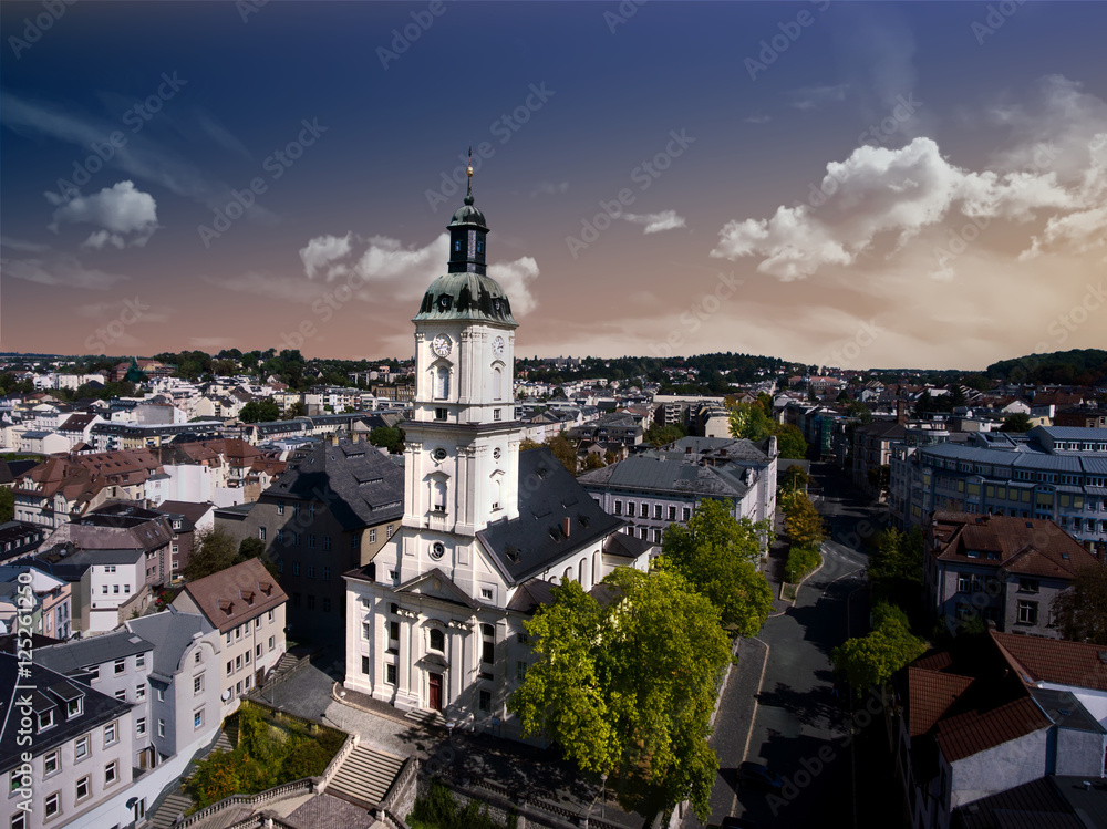 Salvatorkirche Gera church salvator aerial view